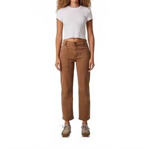 NEW EDYSON jack slouchy tapered regular hem jeans in camel